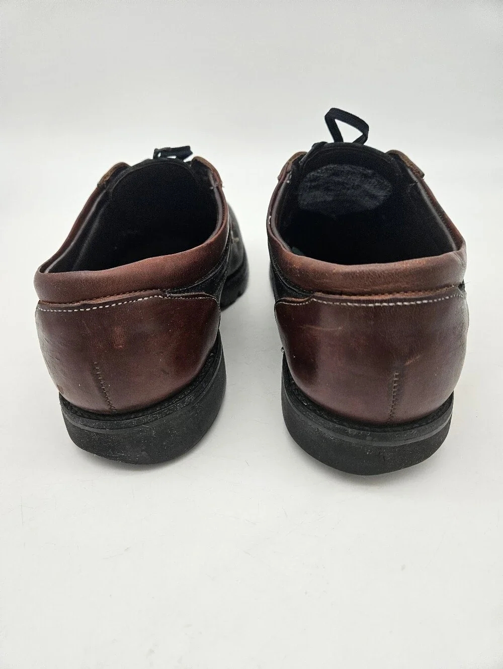 VTG Allen Edmonds Lifestyles Boat Shoes Brown  Leather  Men 10.5 B Made in USA
